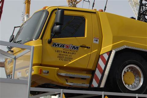 A Maxim crane at 2014 ConExpo show